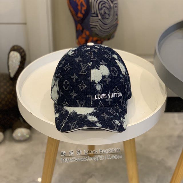 LV新品男士帽子 路易威登刺繡水洗牛仔棒球帽鴨舌帽  mm1626